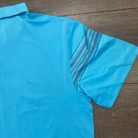 NEW Callaway Polo Shirt Men’s size Large Golf Turquoise short sleeve NWT - Picture 9 of 15